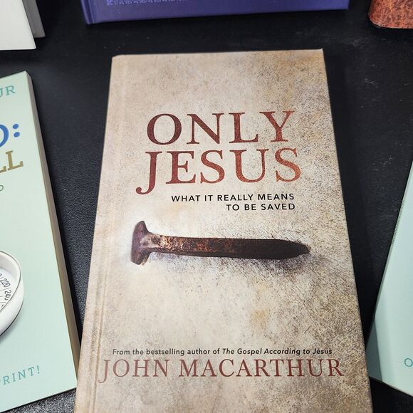 Lot of 6 John MacArthur Christian Books Only Jesus Gods Gift Christmas Gods Will - Picture 5 of 11